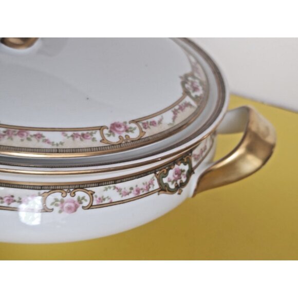 Antique  By Theodore Haviland, Limoges, France Lidded Vegetable Bowl 1910-20 - Picture 5 of 12